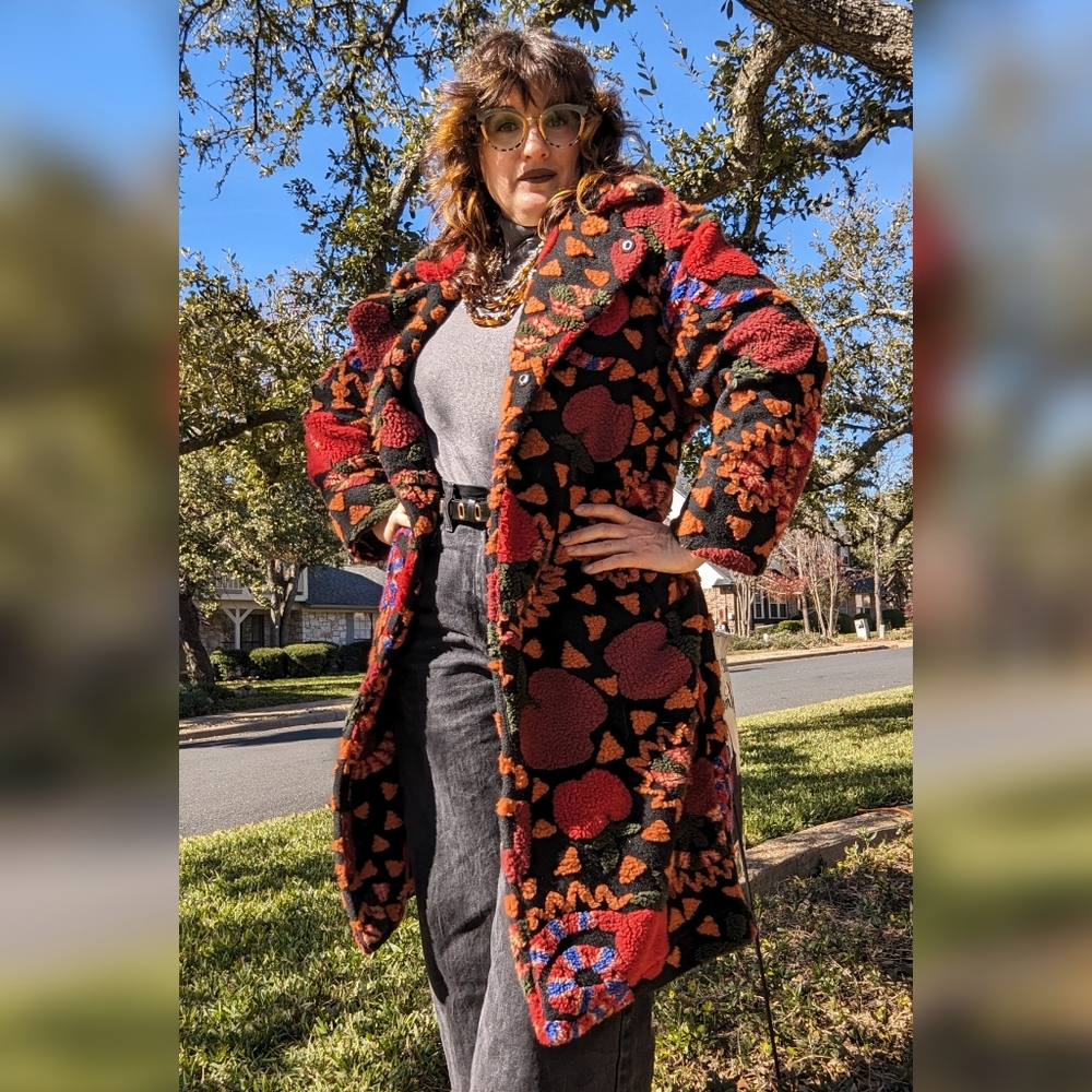 Genesis Apple and the Serpent, Farm Rio Wool Oversized Blended Trench Coat